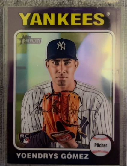 2024 Topps Heritage #661 Yoendrys Gómez — front