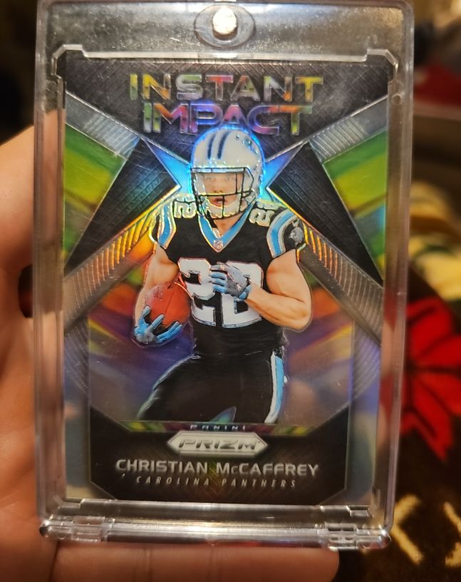 2017 Panini Prizm #6 Christian McCaffrey Instant Impact — front