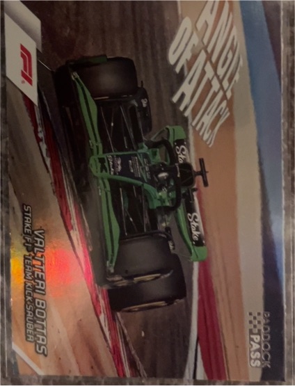 2024 Topps Paddock Pass Formula 1 #AA-13 Valtteri Bottas Angle Of Attack — front
