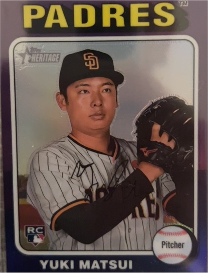 2024 Topps Heritage #509 Yuki Matsui — front