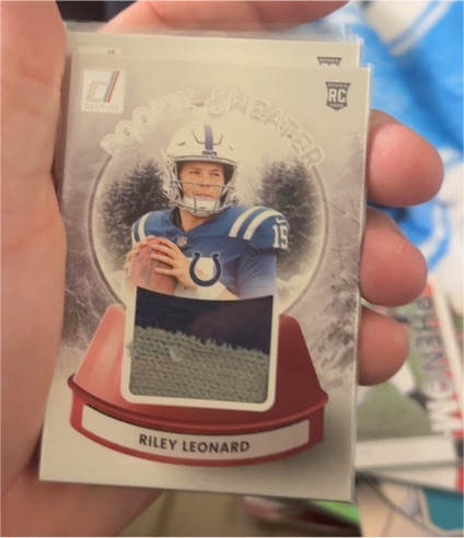 2025 Donruss Rookie Sweater #SWE-RLD Riley Leonard — front