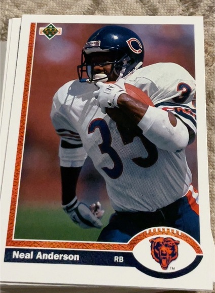 1991 Upper Deck #244 Neal Anderson Chicago Bears — front