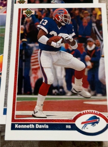 1991 Upper Deck #192 Kenneth Davis — front