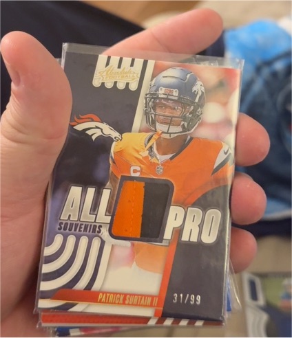 2025 Panini Absolute #APS-PSI Patrick Surtain II All Pro Souvenirs Patch — front