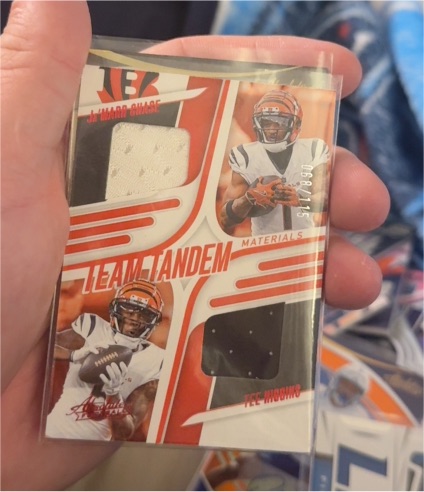 2025 Panini Absolute Team Tandem # Ja'Marr Chase / Tee Higgins — front