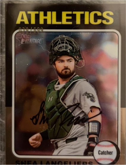 2024 Topps Heritage #538 Shea Langeliers — front