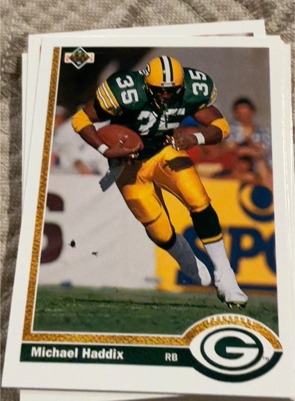 1991 Upper Deck #376 Michael Haddix — front