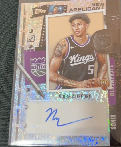 2025-26 Topps New Applicant #NA-NC Nique Clifford — front