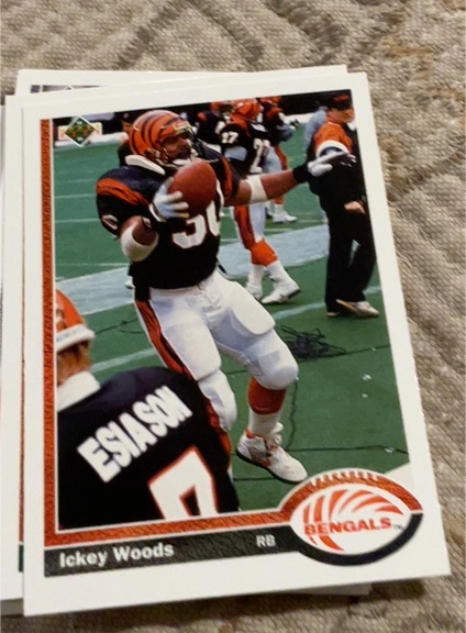 1991 Upper Deck #145 Ickey Woods — front