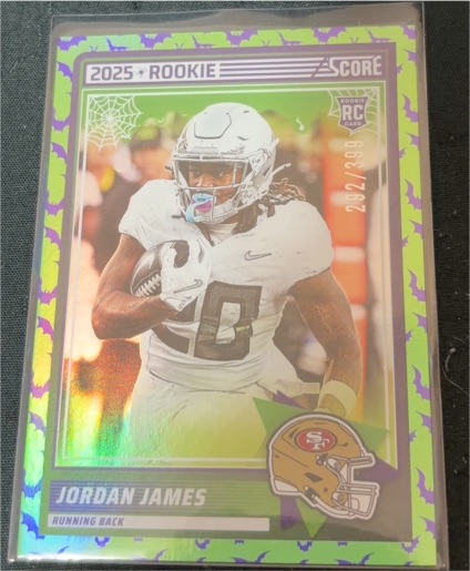 2025 Panini Score A Treat #47 Jordan James — front