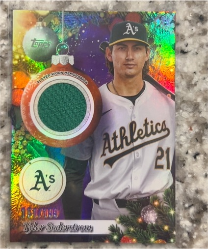 2025 Topps Holiday #PR-TSO Tyler Soderstrom — front