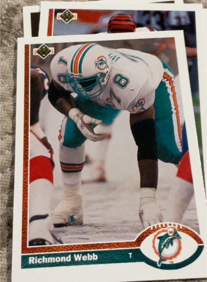 1991 Upper Deck #381 Richmond Webb — front