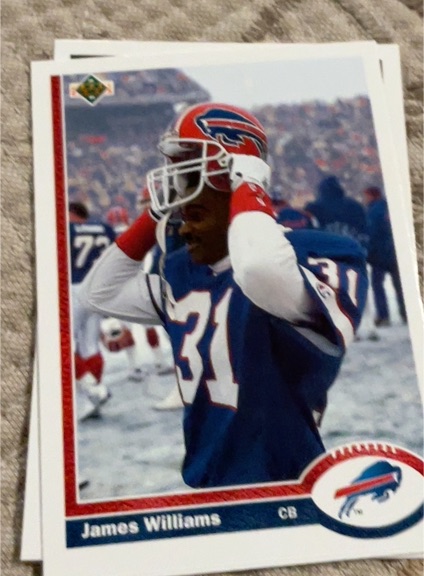 1991 Upper Deck #158 James Williams Buffalo Bills — front