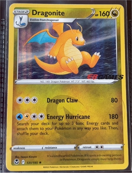 2022 Pokémon Sword & Shield Silver Tempest #131 Dragonite — front