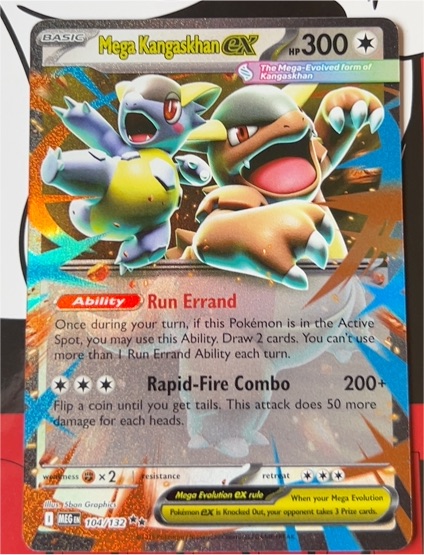 2025 Pokemon Mega Evolution #104 Mega Kangaskhan ex — front