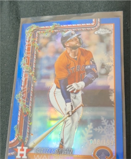 2025 Topps Holiday Chrome #HC155 Christian Walker — front