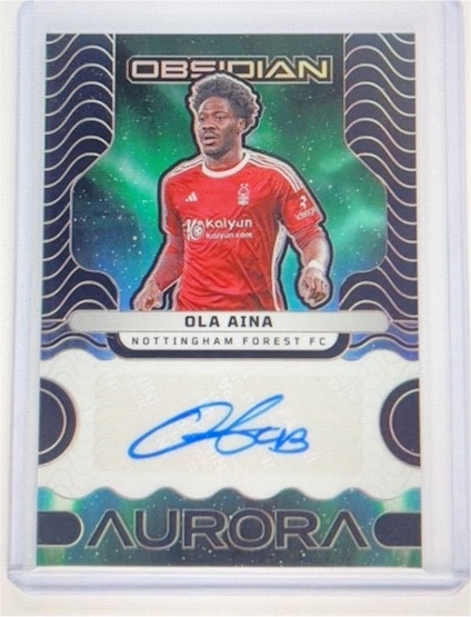 2023-24 Panini Obsidian #AA-AR Ola Aina — front