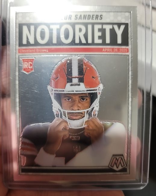 2025 Panini Mosaic #13 Shedeur Sanders Notoriety — front