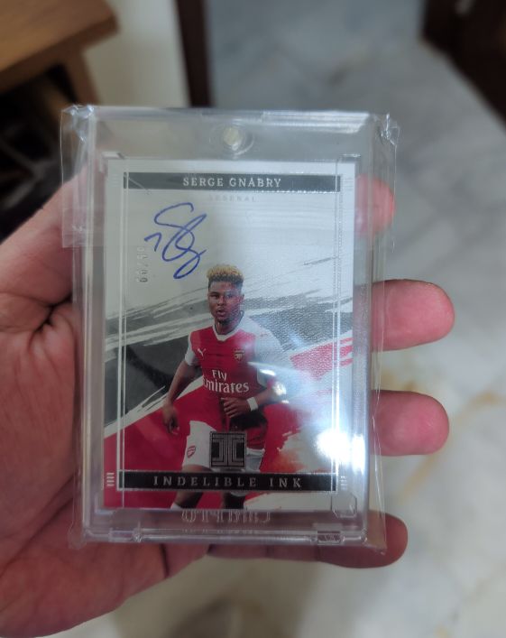 2021-22 Panini Impeccable Indelible Ink #16 Serge Gnabry — front