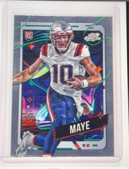 2024 Topps Chrome Cosmic #162 Drake Maye — front