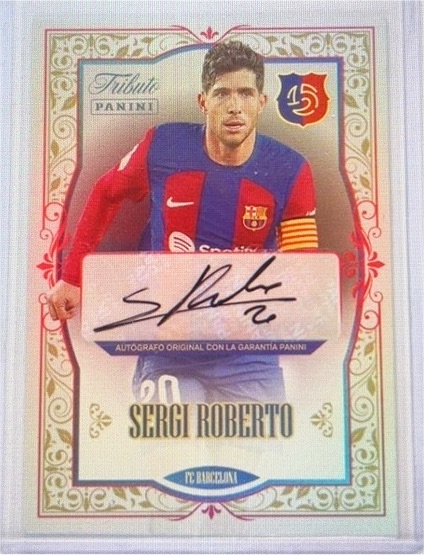 2023 Panini Tribute 125 FC Barcelona #20 Sergi Roberto — front