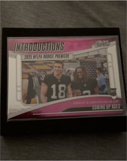2025 Panini Absolute #I-AJY Ashton Jeanty & Jack Bech Introductions — front