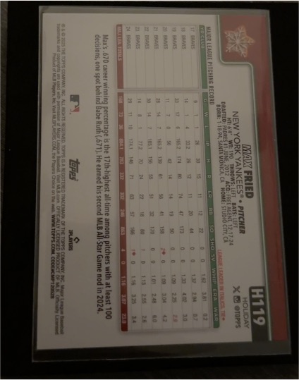 2025 Topps Holiday #H119 Dizzy Reid — front