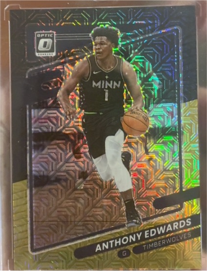 2021-22 Panini Donruss Optic #83 Anthony Edwards — front