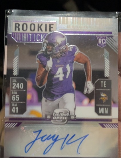 2024 Panini Contenders Optic #174 Trey Knox Rookie Ticket Auto — front