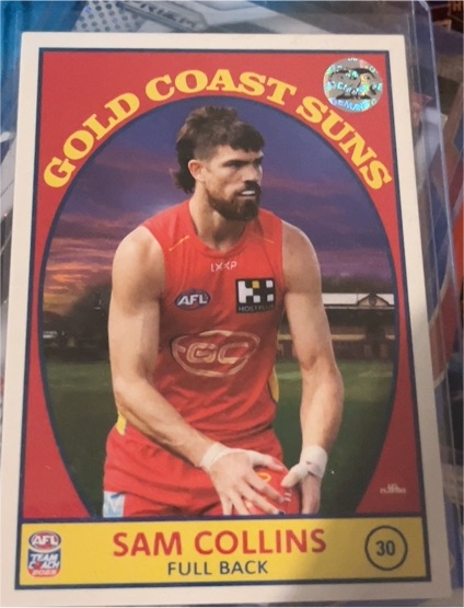 2025 Scanlens AFL Teamcoach #30 Sam Collins — front