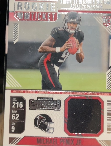 2024 Panini Contenders Rookie Ticket #RTS-MPJ Michael Penix Jr — front