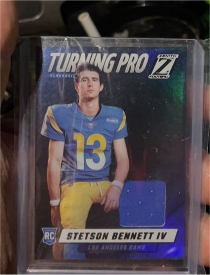 2023 Panini Zenith Turning Pro Memorabilia #TPM-SBN Stetson Bennett IV — front