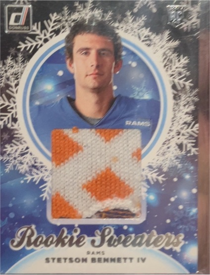 2023 Panini Donruss #HS-SBE Stetson Bennett IV Rookie Sweaters — front