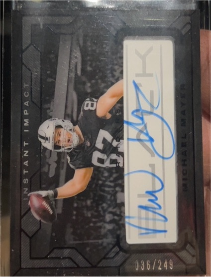 2024 Panini Black Instant Impact Ink #III-MMR Michael Mayer — front