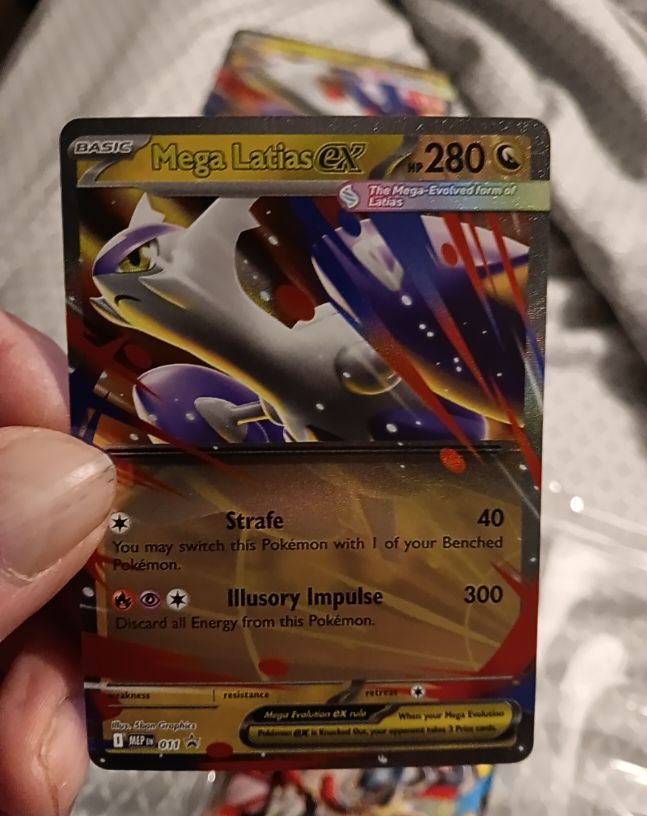 2025 Pokemon Mega Evolution Mega Latias ex 011 Black Star Promo — front