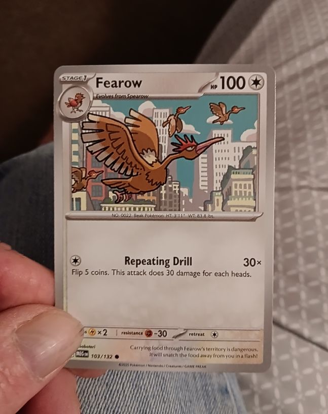 2025 Pokemon Mega Evolution #103 Fearow — front
