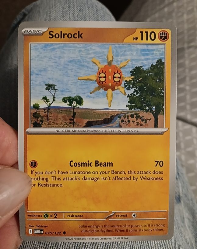 2025 Pokémon Mega Evolution #075 Solrock — front