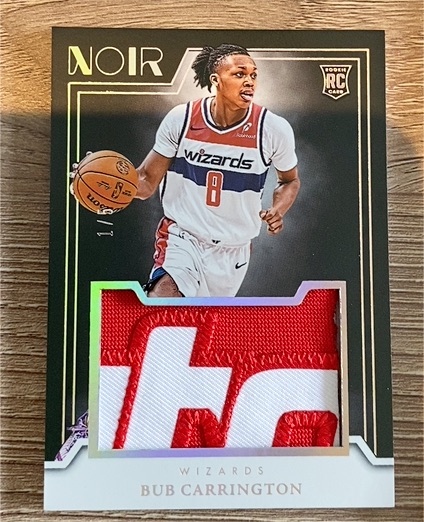 2024-25 Panini Noir #RJM-BUB Bub Carrington — front