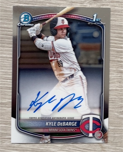 2025 Bowman Chrome #CPA-KD Kyle DeBarge — front
