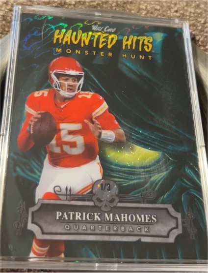 2024 Wild Card Haunted Hits Monster Hunt Patrick Mahomes — front