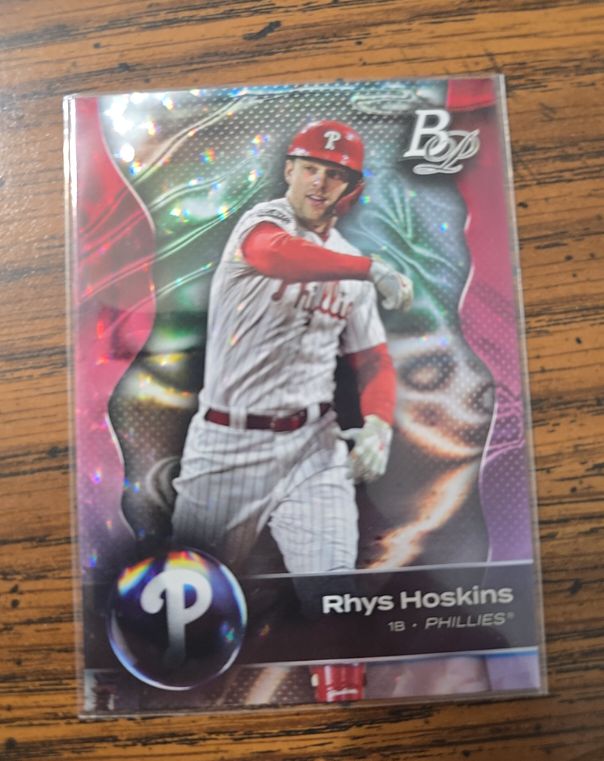 2023 Bowman Platinum #2 Rhys Hoskins — front