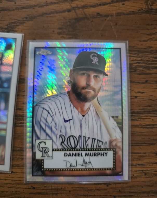 2021 Topps Chrome Platinum Anniversary #461 Daniel Murphy — front
