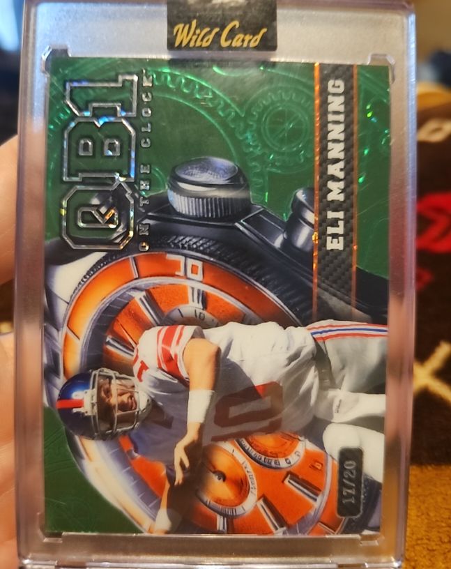 2024 Wild Card QB1 On The Clock #11/20 Eli Manning — front