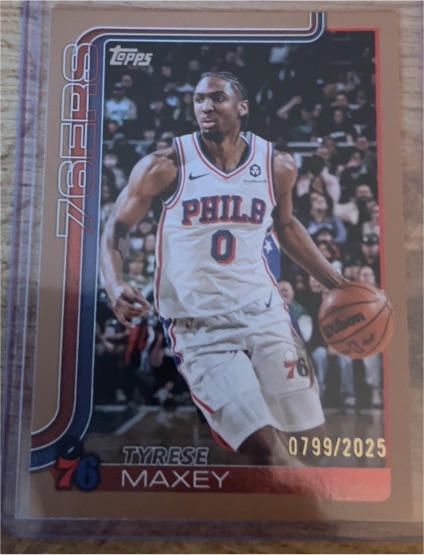 2025-26 Topps #21 Tyrese Maxey — front