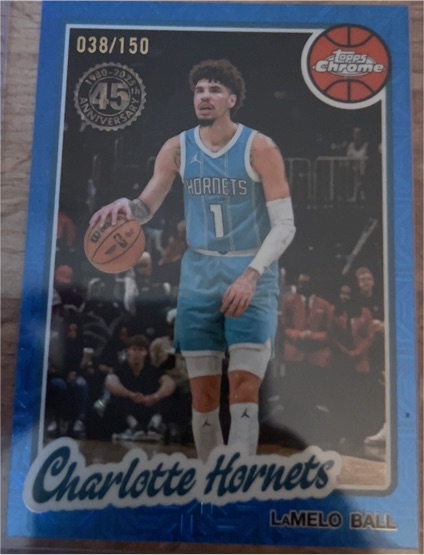 2025-26 Topps Basketball LaMelo Ball 45th Anniversary Chrome Mojo #TC-LB — front