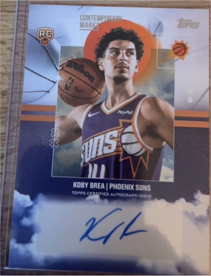 2025-26 Topps Contemporary Marks #CM-KB Koby Brea — front