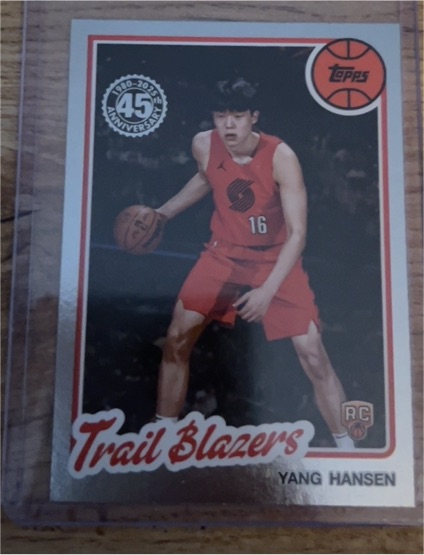 2025-26 Topps Basketball #80BK-62 Yang Hansen — front