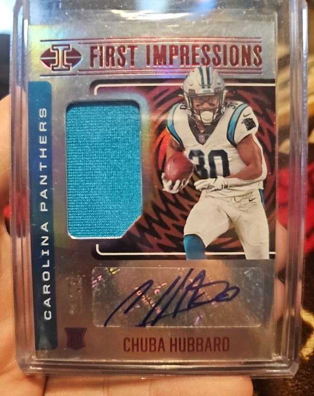 2021 Panini Illusions First Impressions Chuba Hubbard — front
