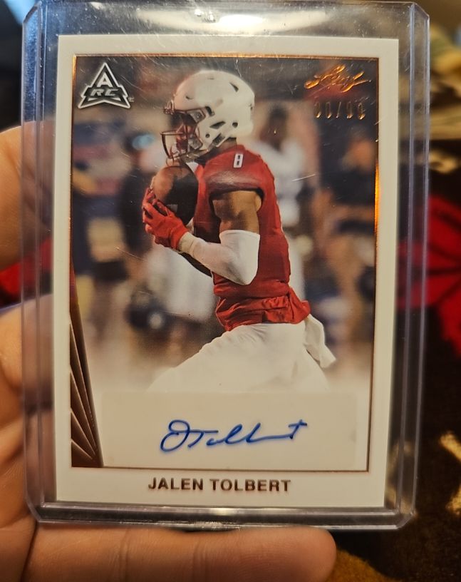 2021 Leaf Memories '90 Auto Black #BA-JT1 Jalen Tolbert — front