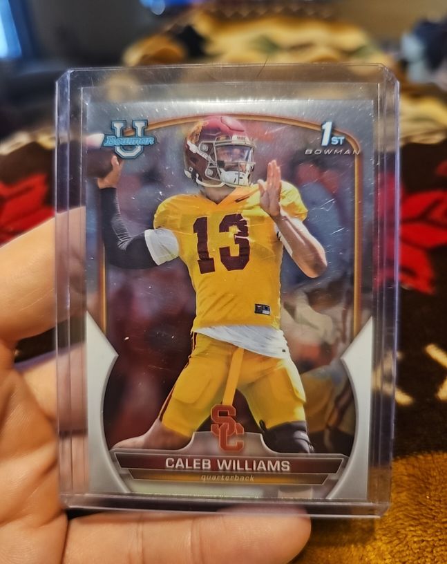 2022 Bowman University Chrome #50 Caleb Williams — front